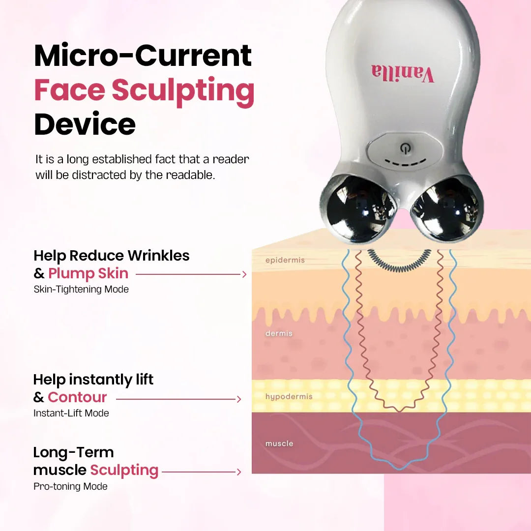 Micro current face sculpting device
