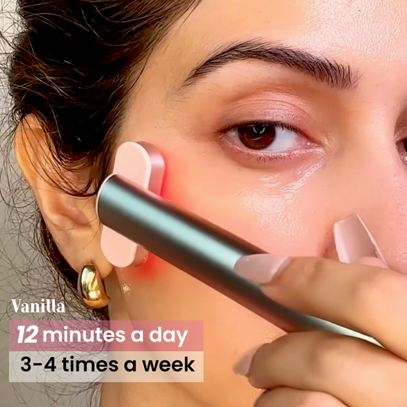 Red light therapy facial wand