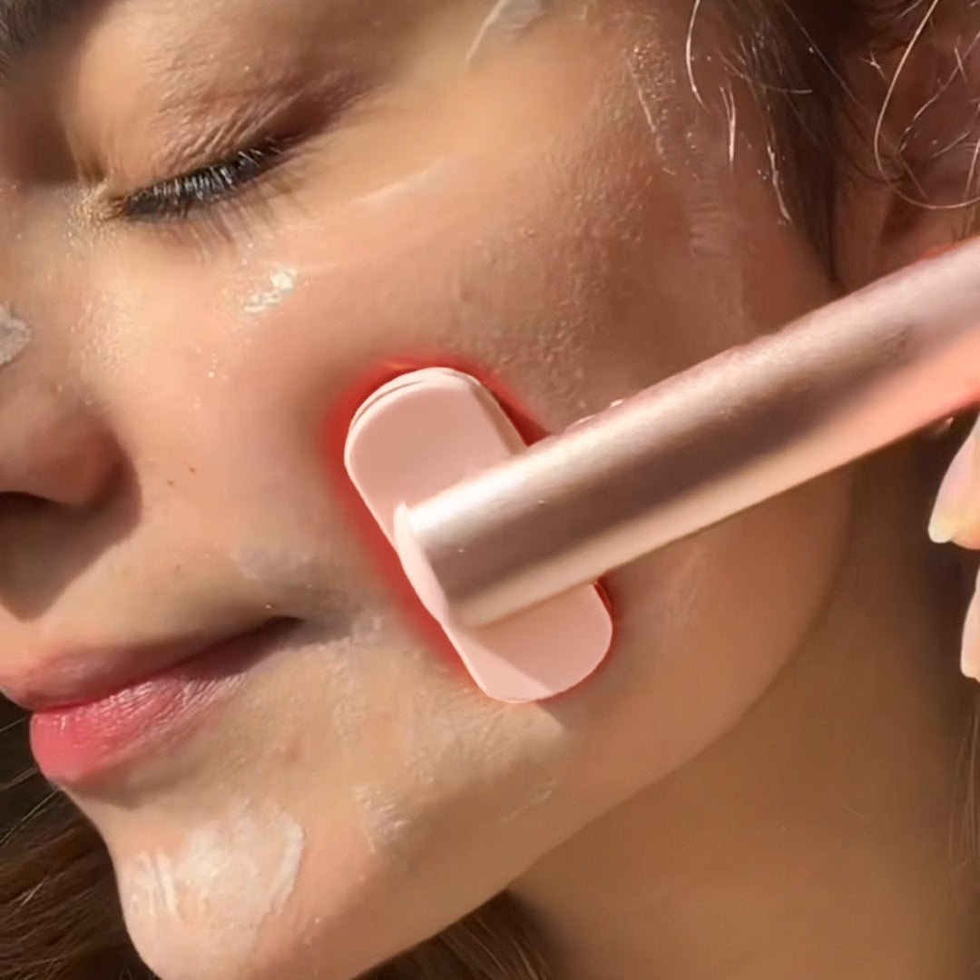 Red light therapy facial wand
