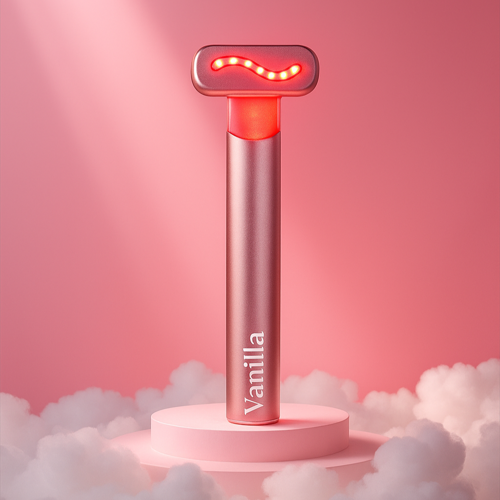 Red light therapy facial wand