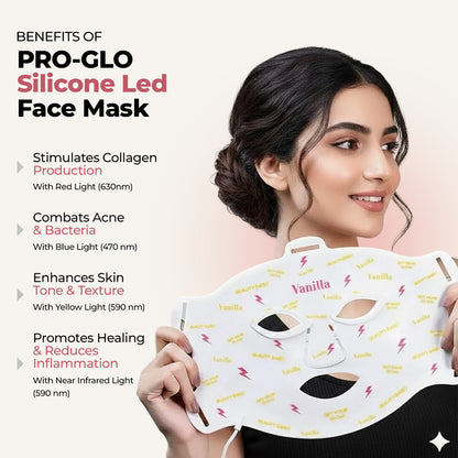 PRO-GLO silicone led face mask