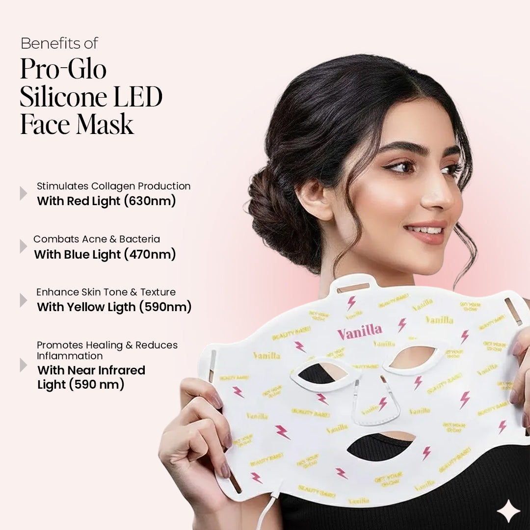 PRO-GLO silicone led face mask