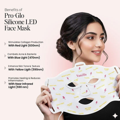 PRO-GLO silicone led face mask