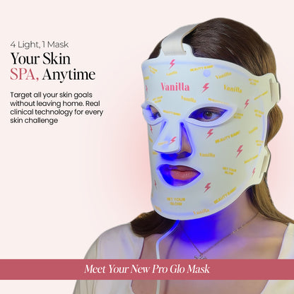 PRO-GLO silicone led face mask