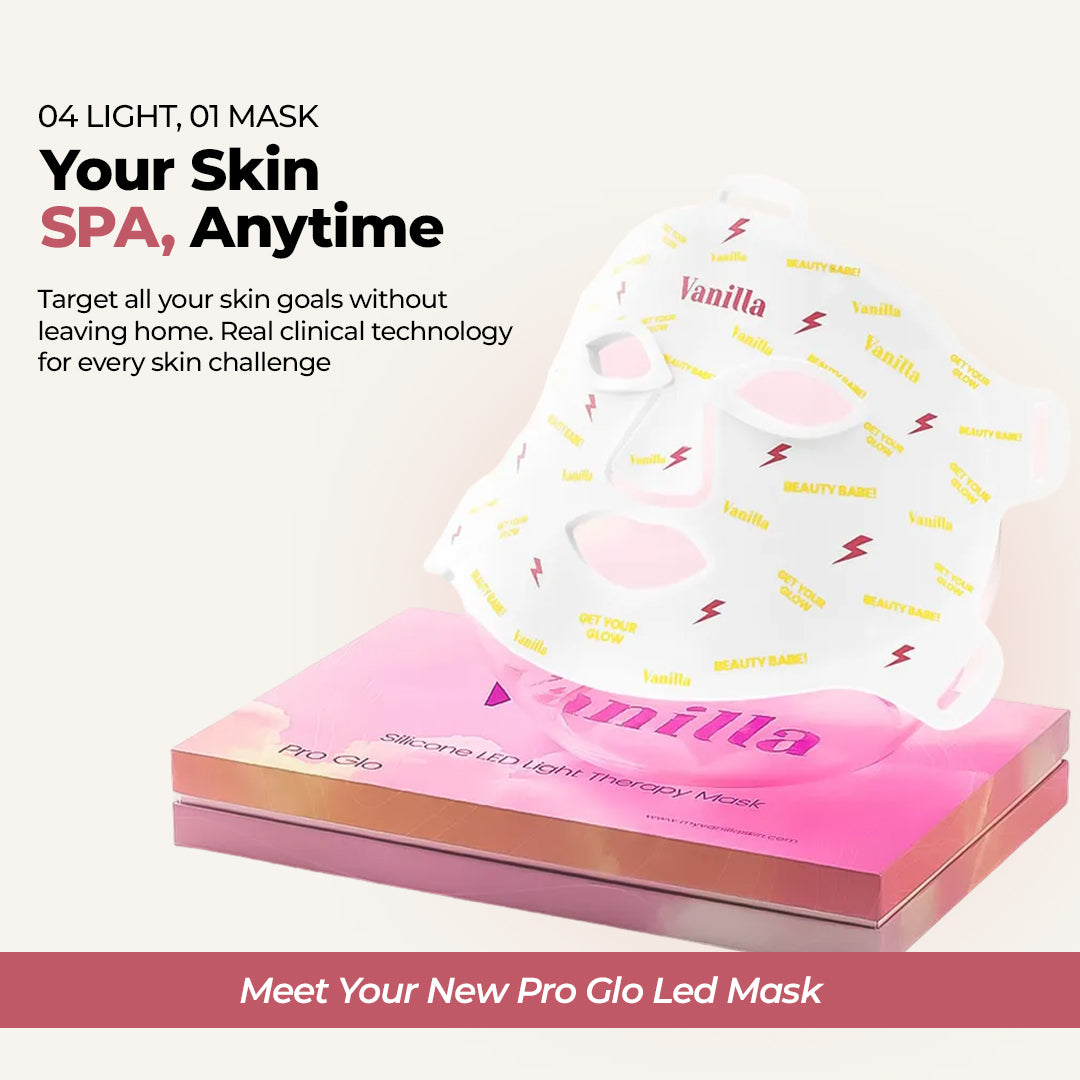 PRO-GLO silicone led face mask