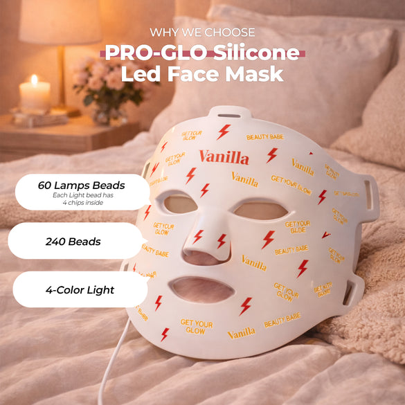 PRO-GLO silicone led face mask