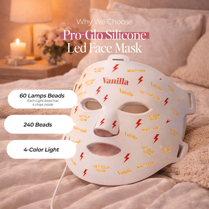 PRO-GLO silicone led face mask