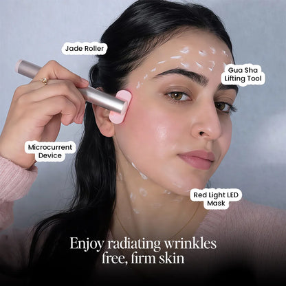 Red light therapy facial wand