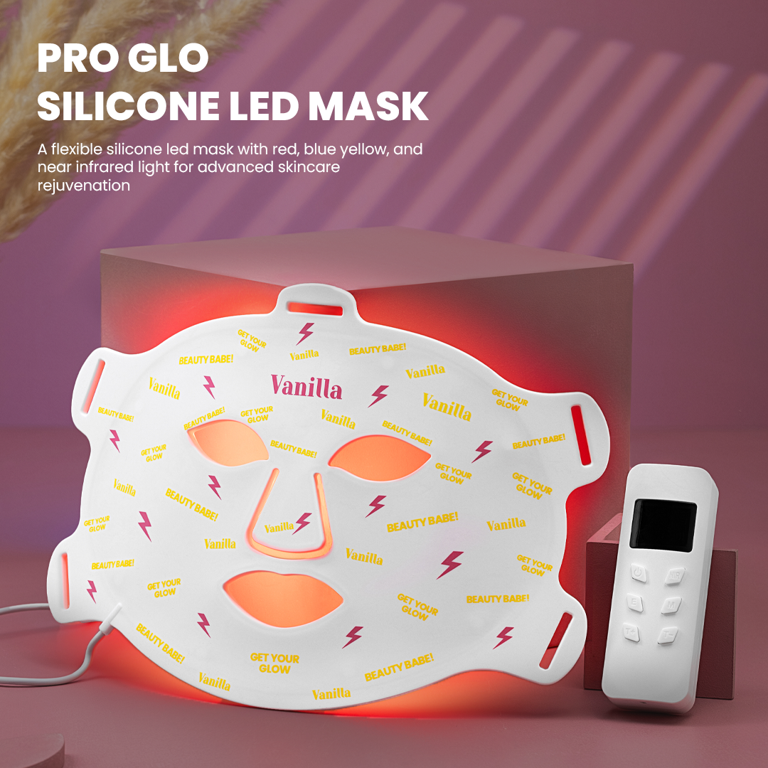 PRO-GLO silicone led face mask