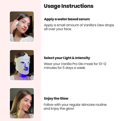 PRO-GLO silicone led face mask