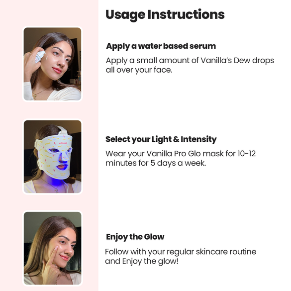 PRO-GLO silicone led face mask