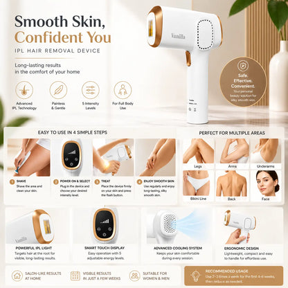 Vanilla IPL Hair Removal Device