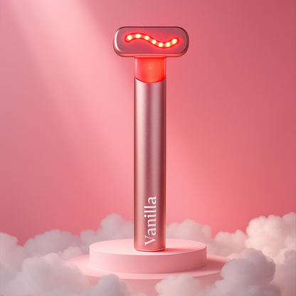 Red light therapy facial wand