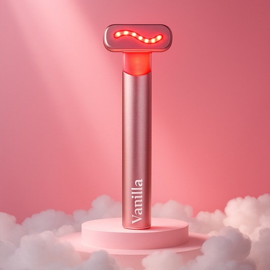 Red light therapy facial wand